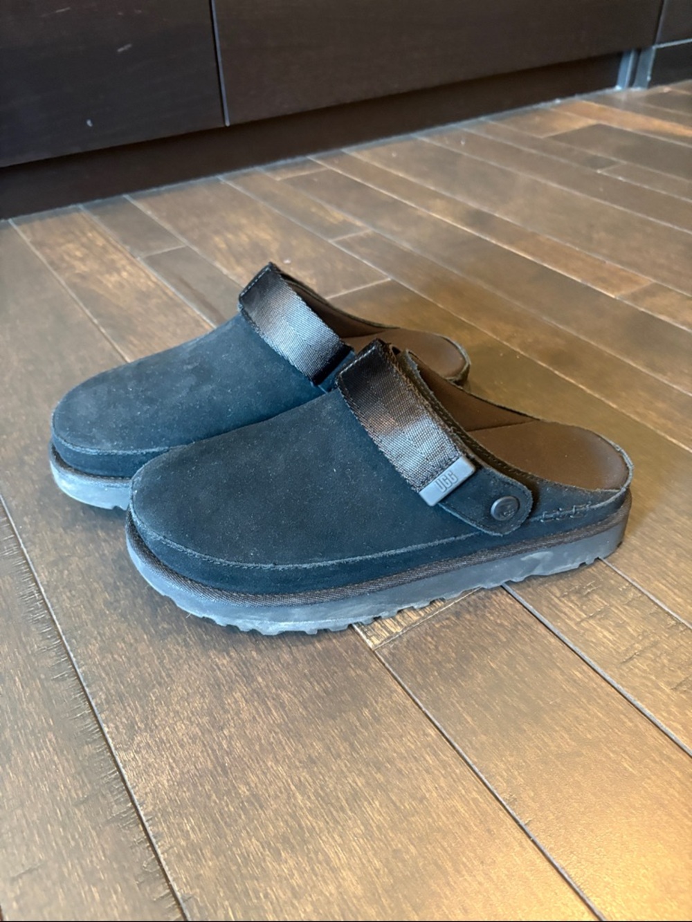 UGG Black Goldstar clogs